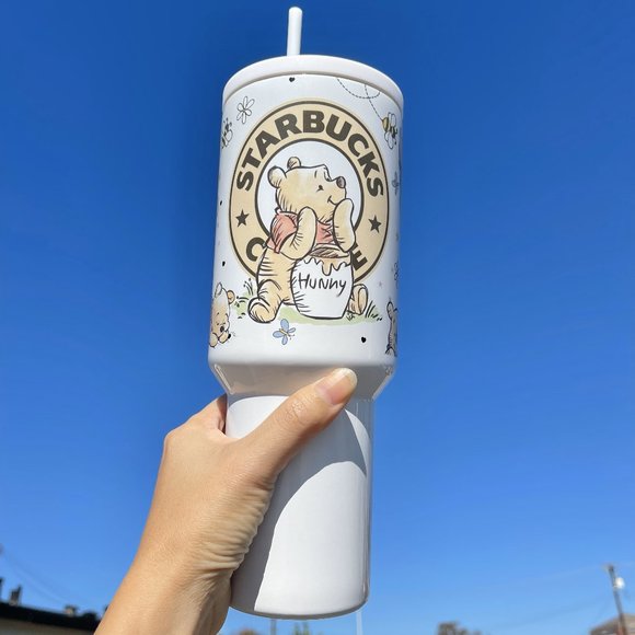 Disney Winnie the Pooh Brand new 40 oz double wall stainless travel offi… - Picture 6 of 16